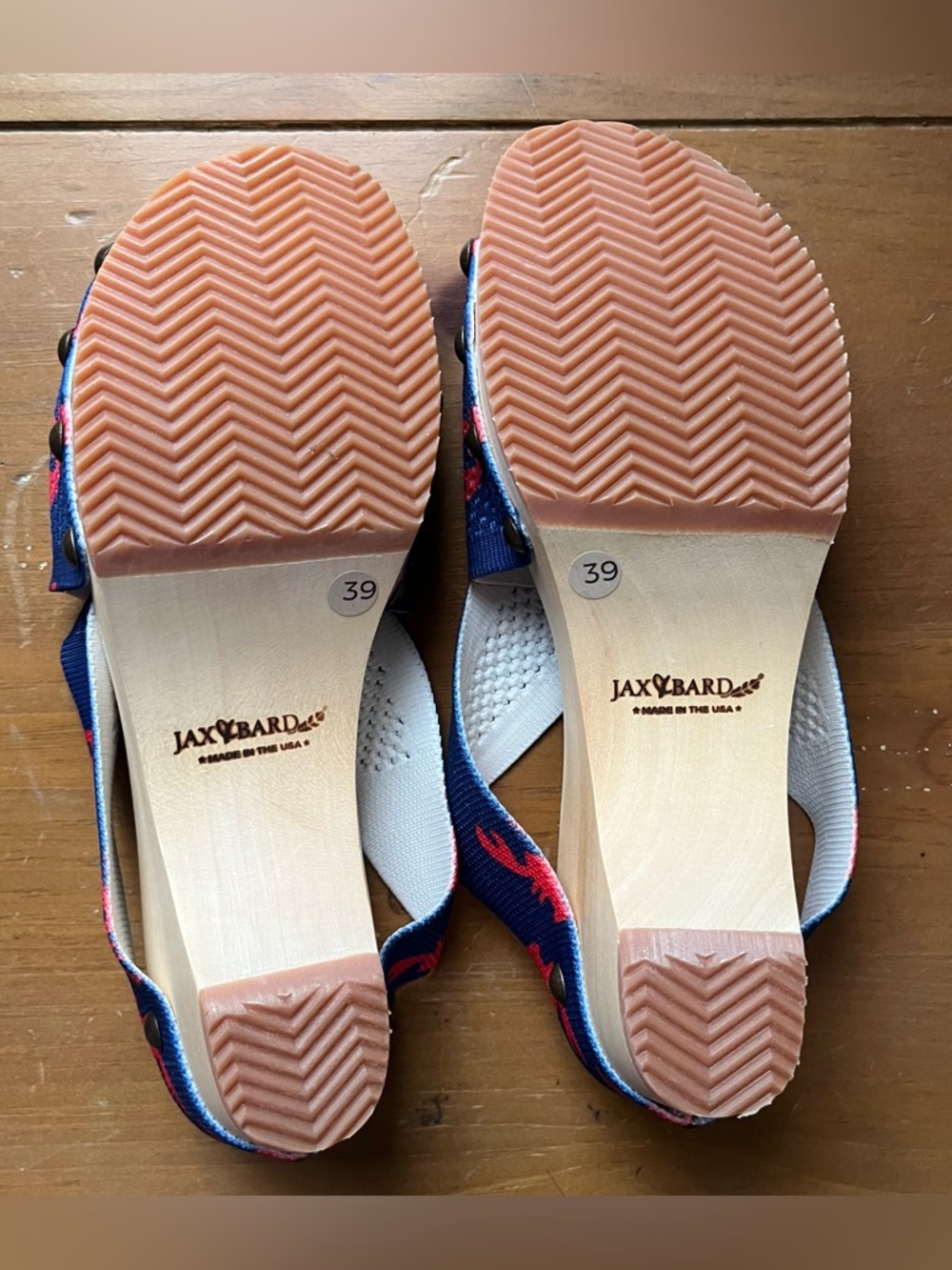 NWOT Jax & Bard Libby Hill Lobster Kitsch Wooden Platform clog Sandals 8.5 - 9 - Picture 9 of 10